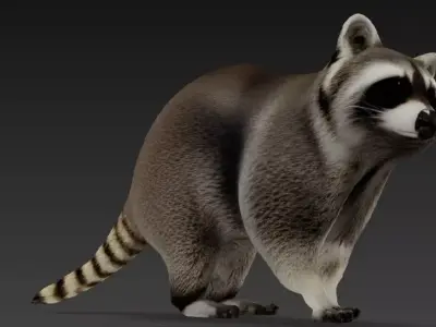 racoon 3D model purchase