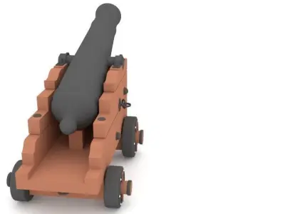 Naval Artillery 3D model