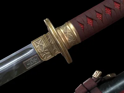 Katana Sword Low-poly 3D model buy