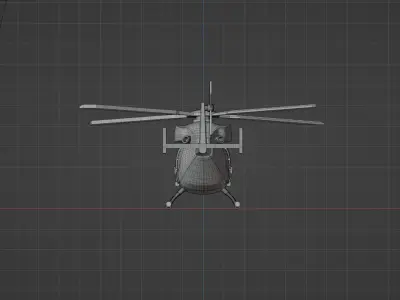 HAL Dhruv 3D Model 3D print model