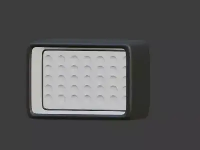 Square LED light 3D model