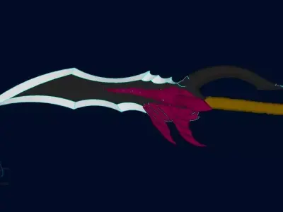 Rasaka fang dagger 3D model