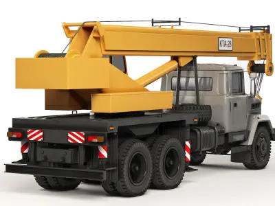 KrAZ 65053 KTA-28 2008 3D model