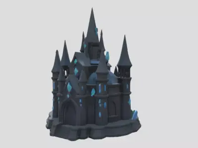 Fantasy Diamond Castle  3D model