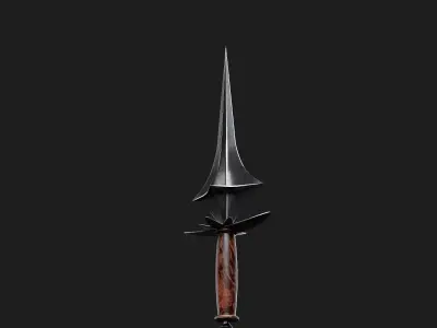 Assassin Lotus Dagger Low Poly Low-poly 3D model