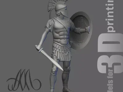 Greek Hoplite 3D print model