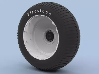 Wheel from monster truck 3D model by 3DTechDesign