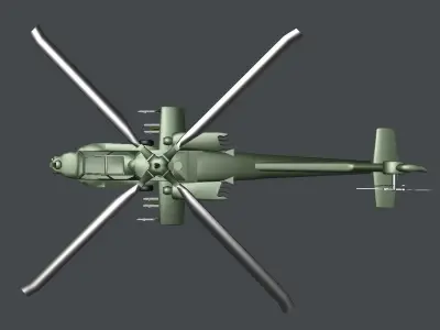Boeing AH-64 Apache Helicopter 3D model