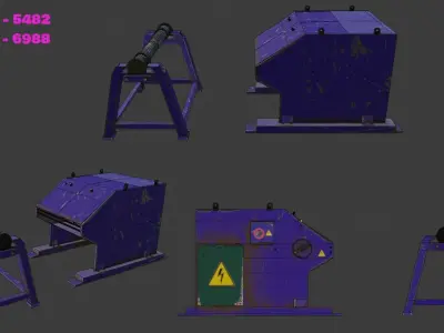 Cut to length line machine 3D model