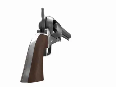 Old scrachet Revolver 3D model