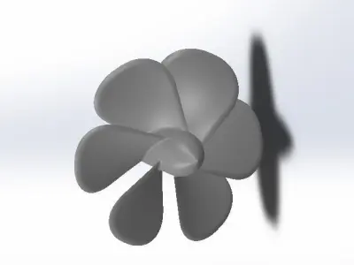 PROPELLER flower 3D model