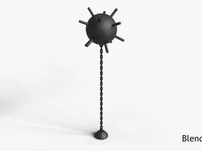 Naval Mine Low-poly 3D model buy