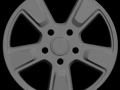 Car rim 7 Low-poly 3D model