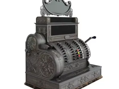Antique Cash Register 3D model