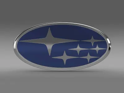 subaru logo 3D model by Sergey