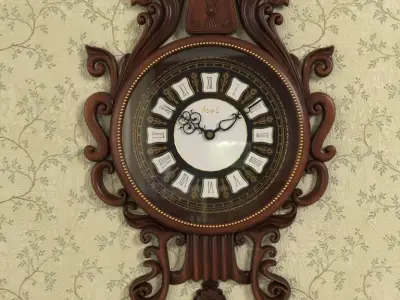 Clock antique wall 3D model