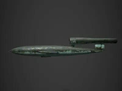 fieseler Fi 103  Low-poly 3D model