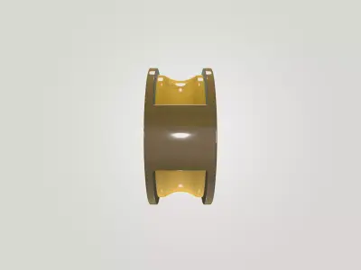 Industrial Lifting Pulley Block - Single Sheave Free low-poly 3D model
