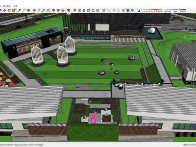 Sketchup Recreational Tourism building A1 3D model