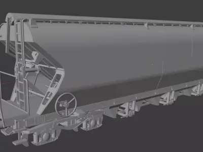 H0 1-87 scale Tagnpps 102 grain wagon VTG 3D print model