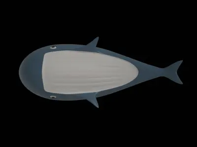Whale Free low-poly 3D model