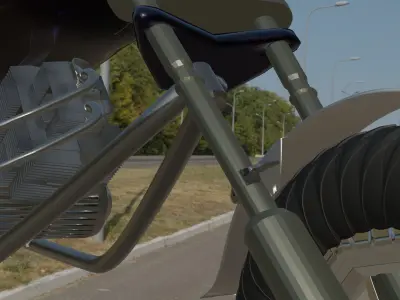 Heavy Bike Chopper 3D model