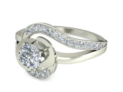 Wedding Ring  3D print model 132