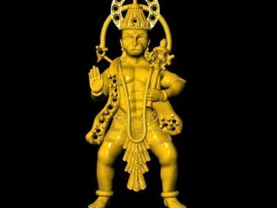 Bajrangbali Pendant - 0073 3D print model
