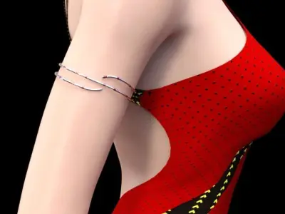 Arm bangle JB3 for Genesis 8 Female 3D model