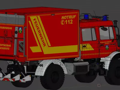 Fire Unimog 3D model