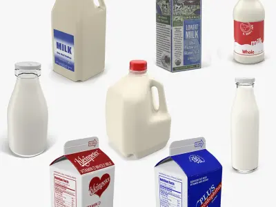  Milk Bottles Collection 