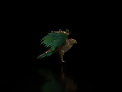 SILVANUS X SUIT Eagle 3D Model with texture Free low-poly 3D model