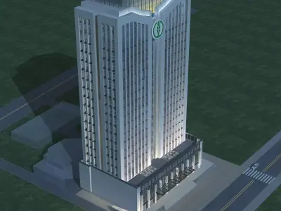 Office Building 3D model 178