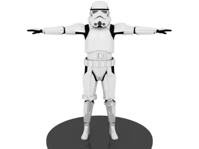 Star Wars Rogue One-Solo Stormtrooper Armor 3D print model Low-poly 3D model