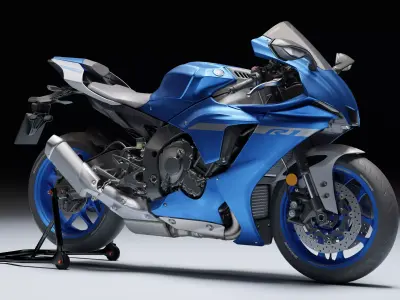 Yamaha R1 2020 Low-poly 3D model