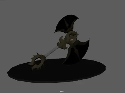 Golden Axe Low-poly 3D model