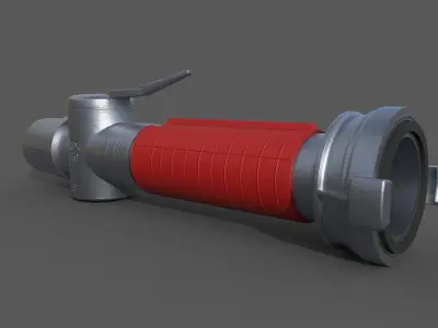 Fire hose nozzle SRK-50 3D model