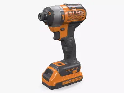 Impact Driver Low-poly 3D model