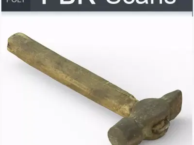 Hammer High Poly 3D model