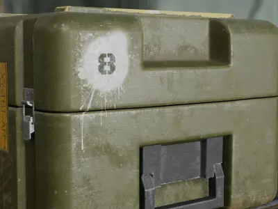 game ready ammo box Low-poly 3D model