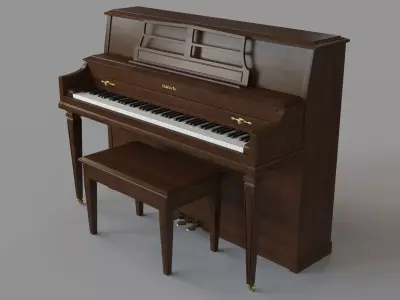 Baldwin Vintage Piano 3D model