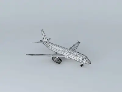 swiss airways boeing Free 3D model