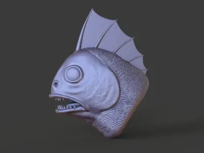 HEAD-R1 high poly sculpt 3D model
