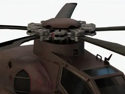 Realistic Helicopter a1 3D model