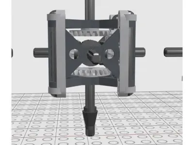 6D Inverted Precision Gyroscope Concept 3D model