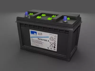 Lead-acid battery storage battery lithium battery 3D model