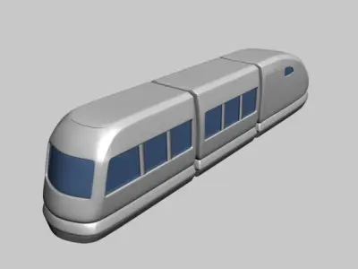 Train high speed 3D model