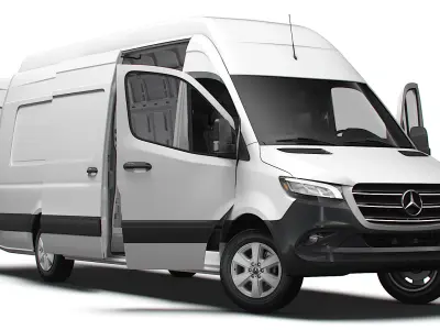 Mercedes Benz Sprinter L4H3 RWD HQ Interior 2025 3D model purchase