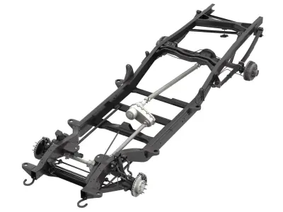 PICKUP TRUCK CHASSIS 7 3D model
