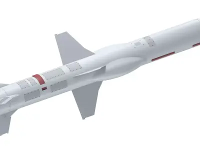 Ukrainian Naval Missile Neptune D RK360L  3D model